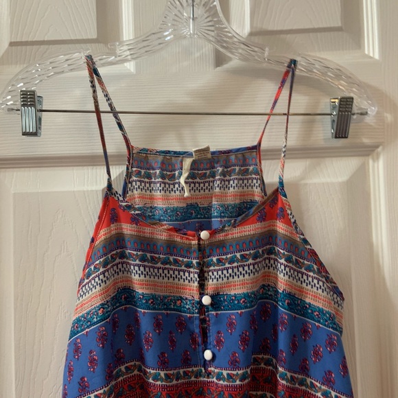 Shrinking Violet Multicolor Striped Print Romper M - Picture 4 of 8